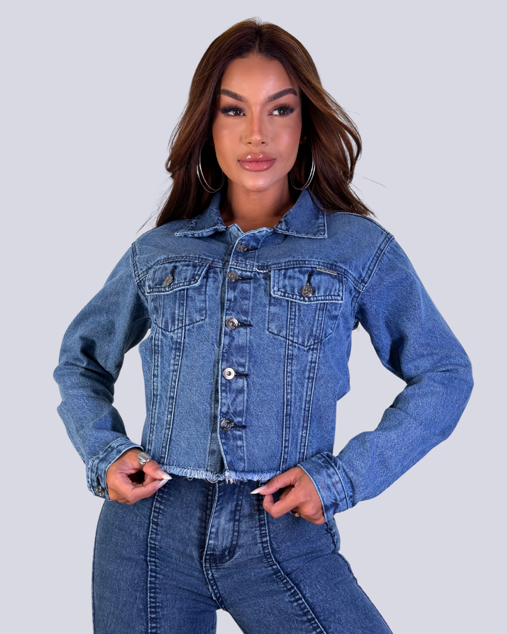 Jaqueta Jeans 100% Carmelita