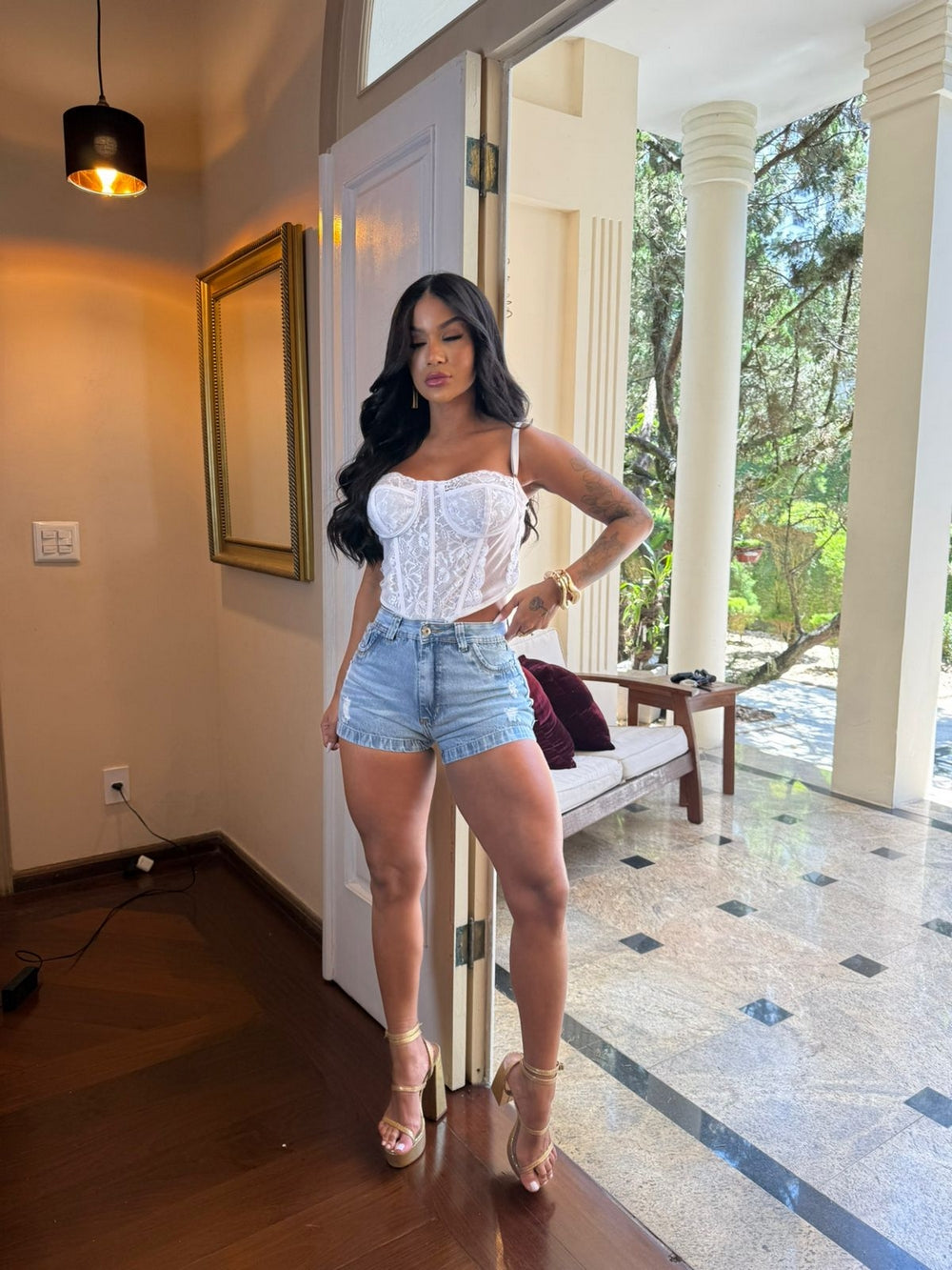 Short Double Jeans Iris