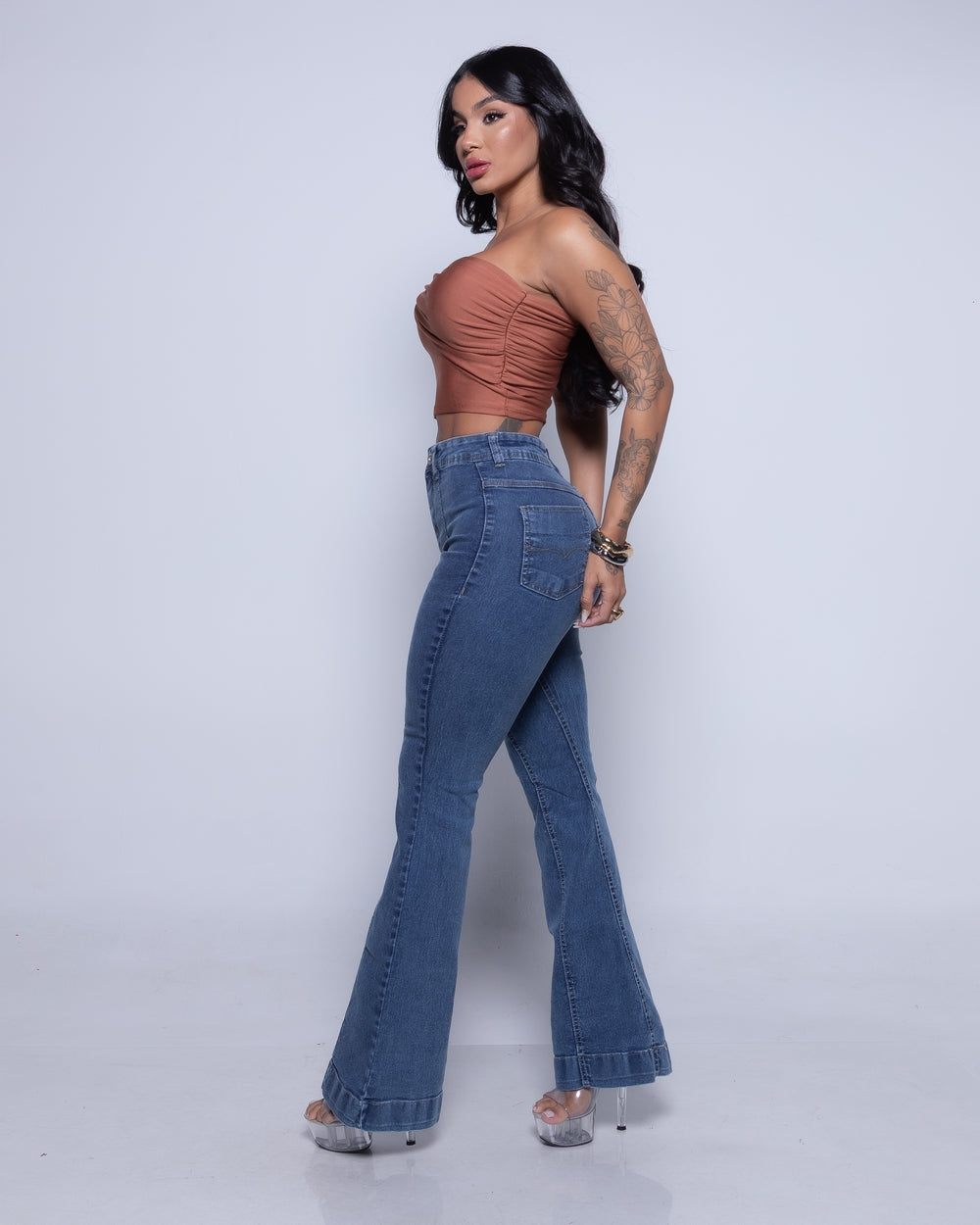 Calça Flare Lycra Maite
 MARMORIZADO