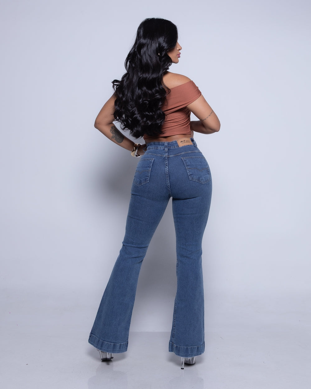 Calça Flare Lycra Maite
 MARMORIZADO