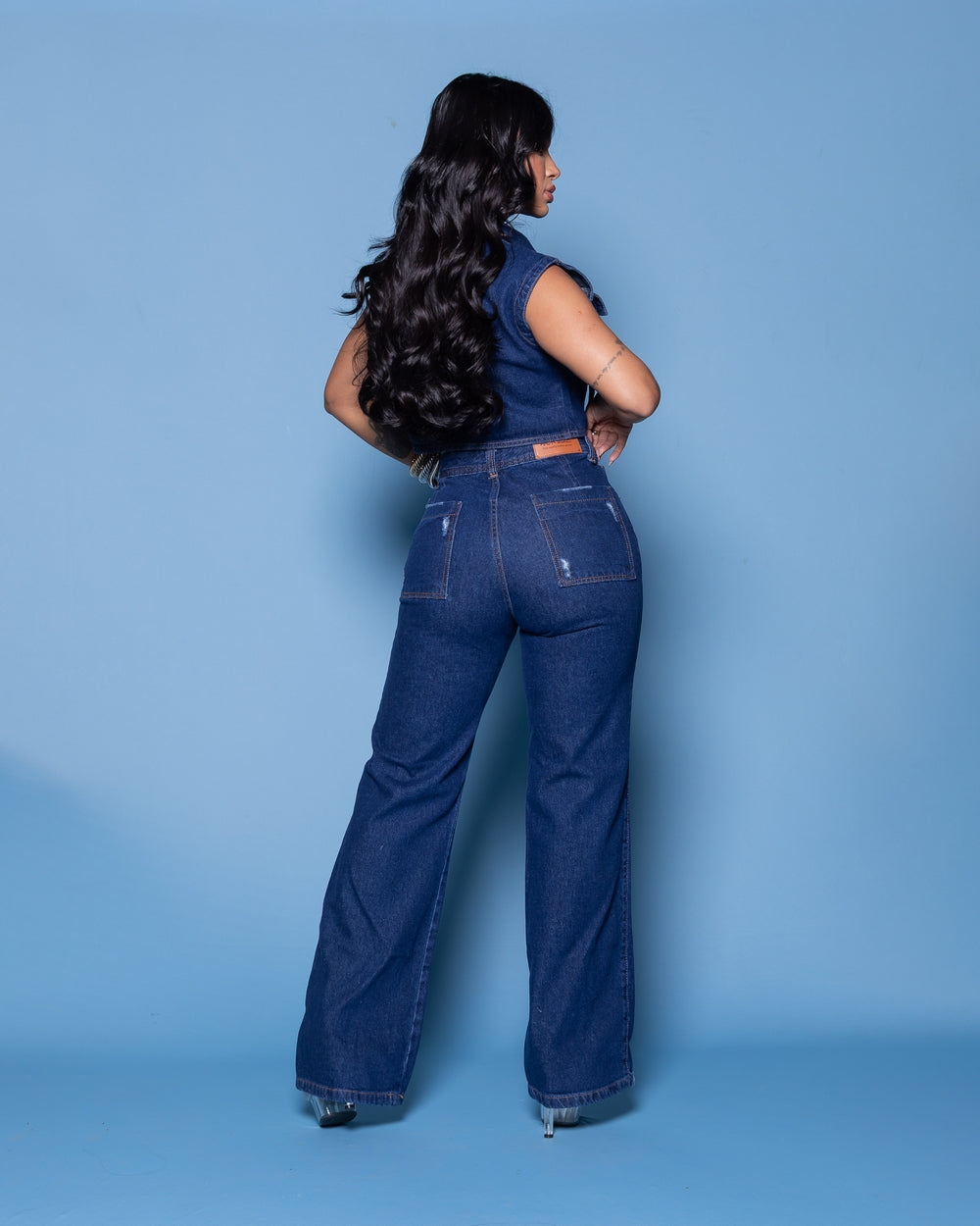 Calça Wide Leg Vitoria 
 STONE