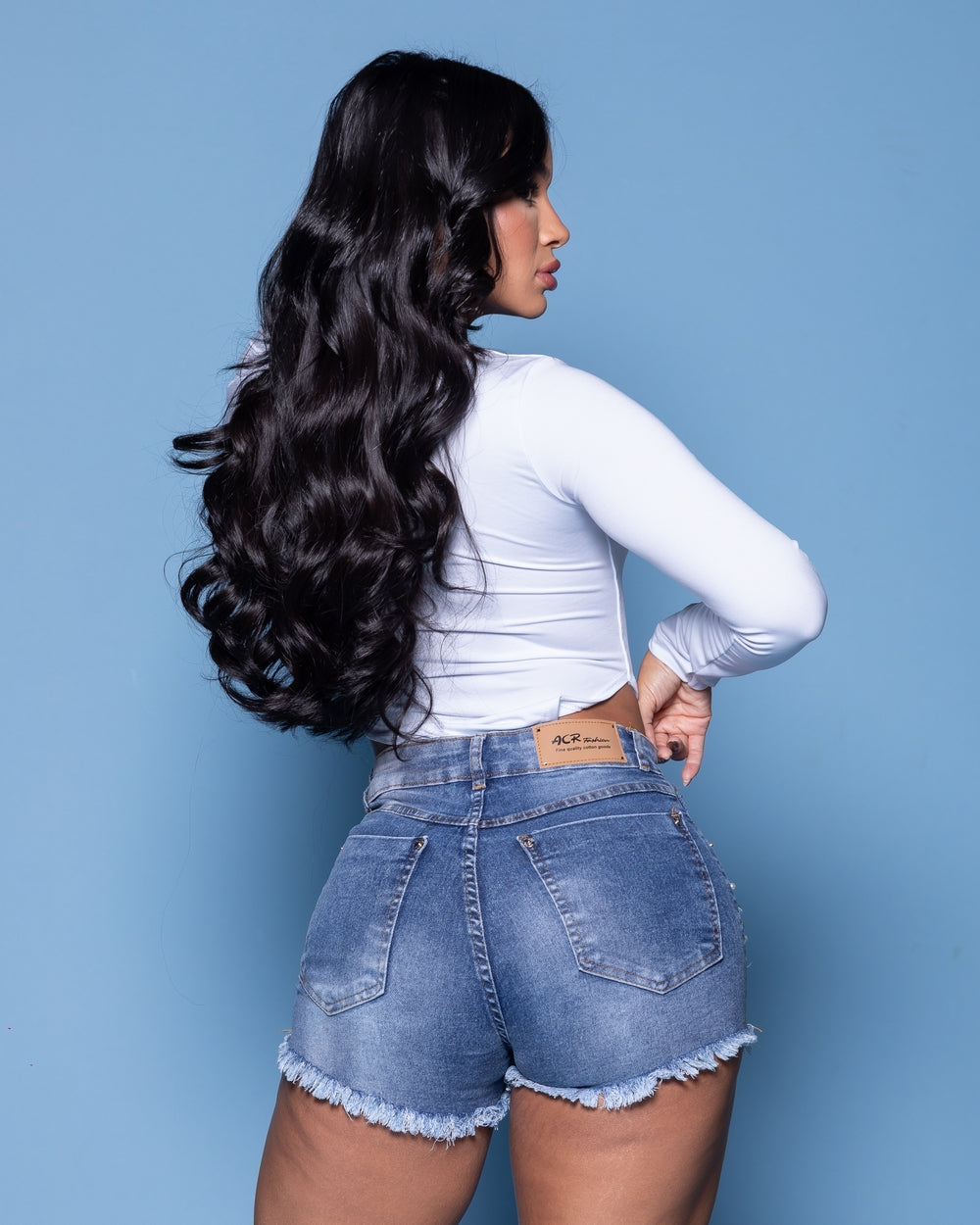 Short Double Jeans Lavinia MARMORIZADO/USED