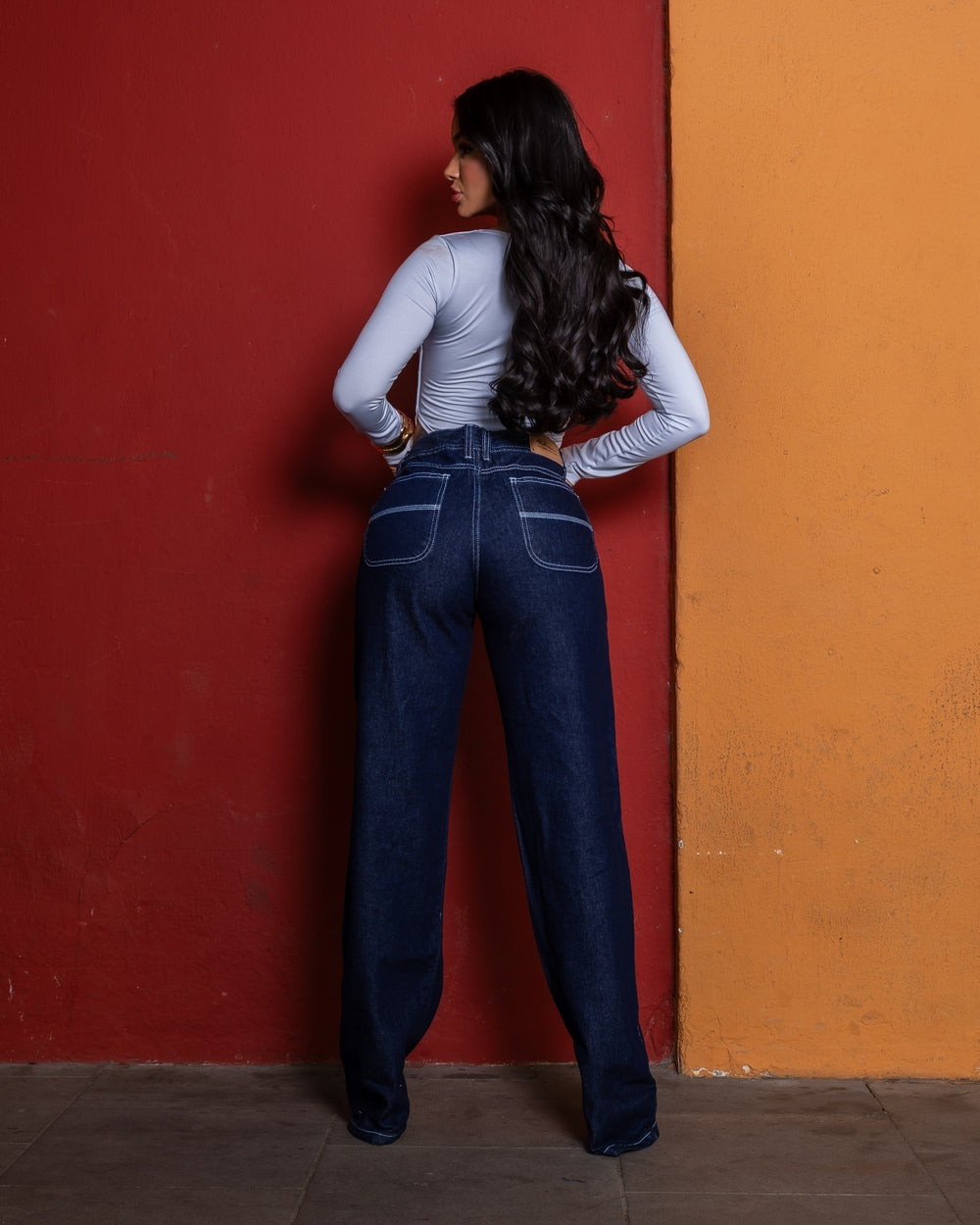 Calça Wide Leg Jeans Bruna 
Calça Wide Leg Bruna 

 RINCE