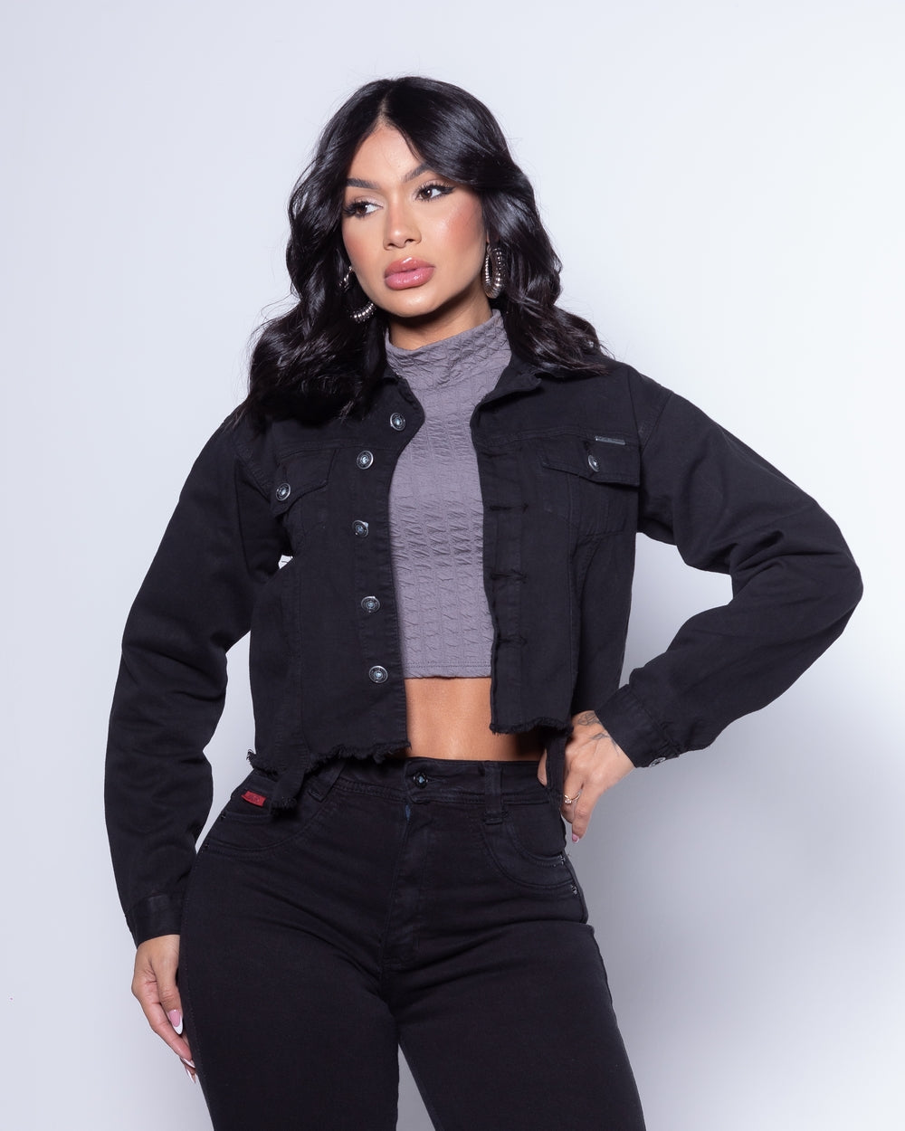 Jaqueta Mara 100% Jeans
 PRETO