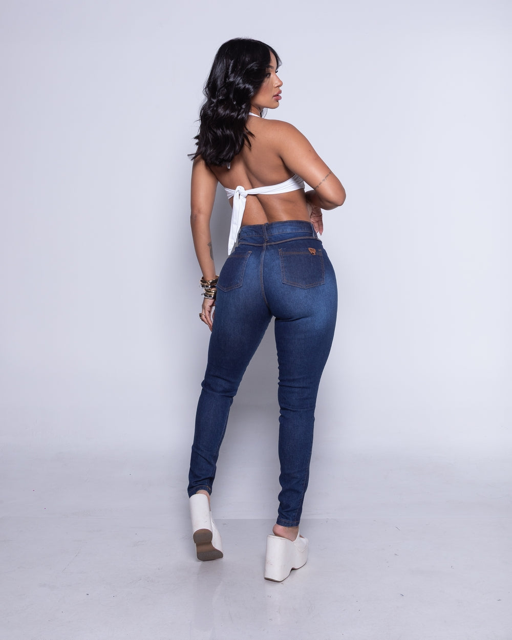 Calça Skinny Lycra Delma RINCE/USED