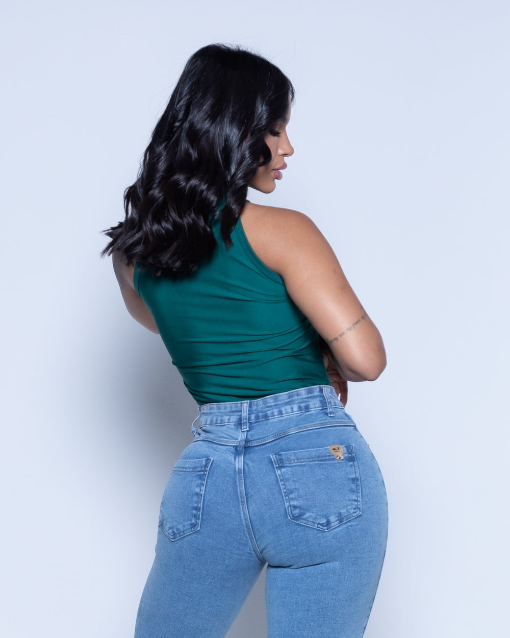 Calça Skinny Lycra Dalva MARMORIZADO