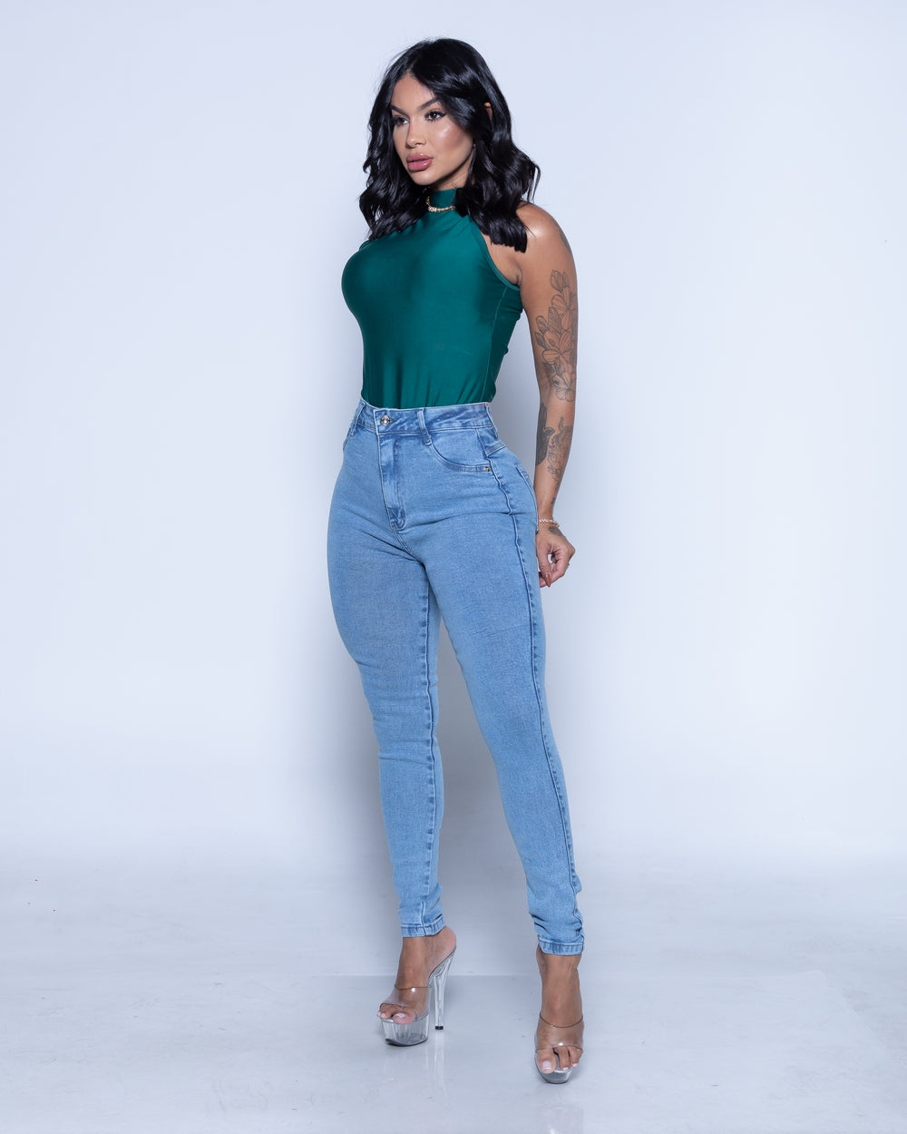 Calça Skinny Lycra Dalva MARMORIZADO