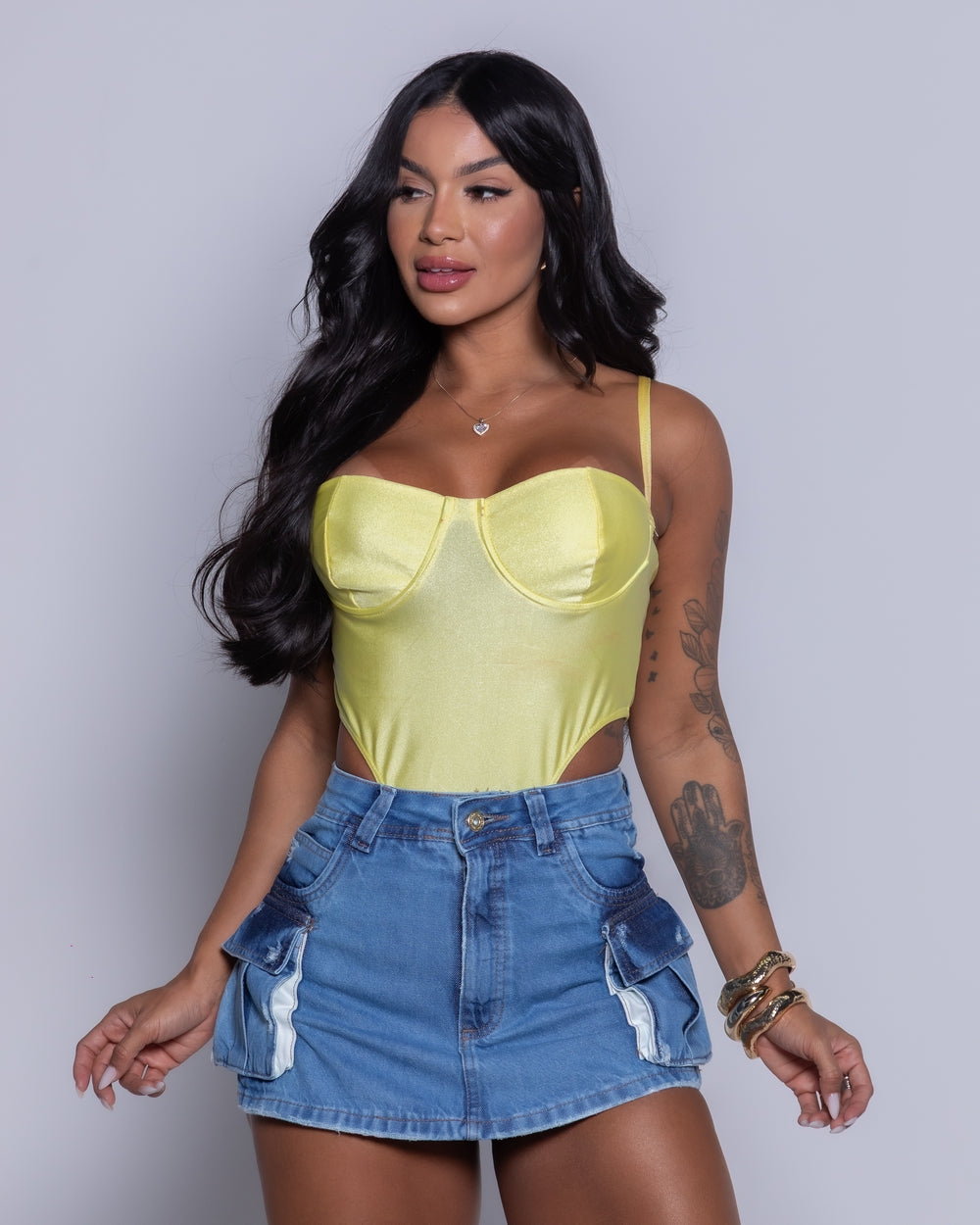 Short Saia Double Jeans Olivia
 SKY