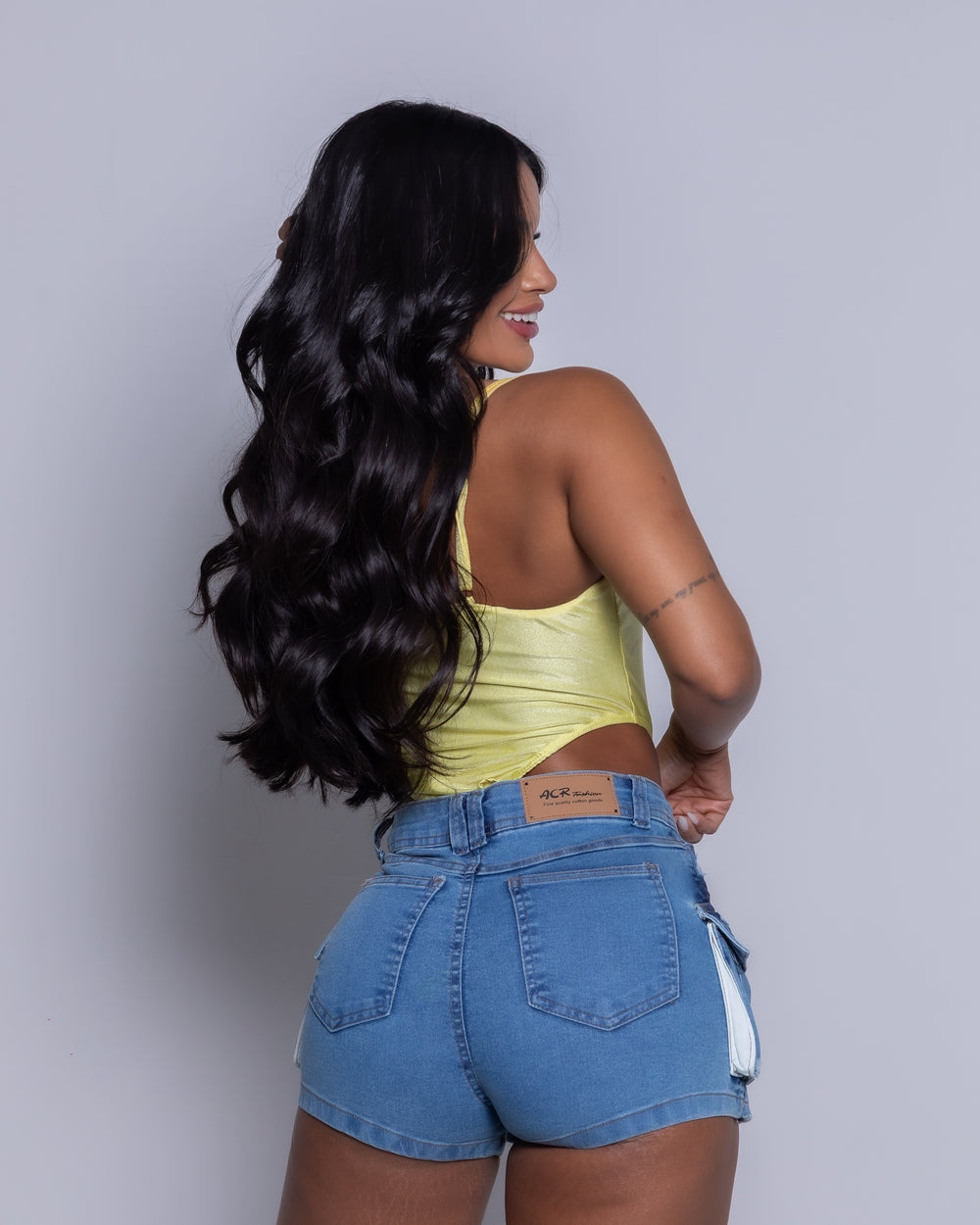 Short Saia Double Jeans Olivia
 SKY