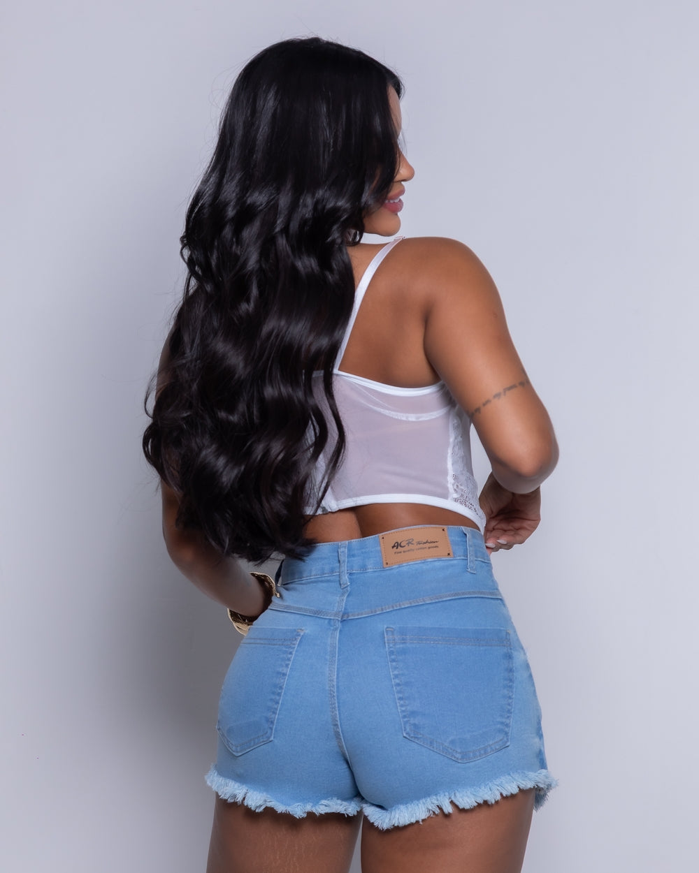 Short Saia Double Jeans Cassia DELAVE