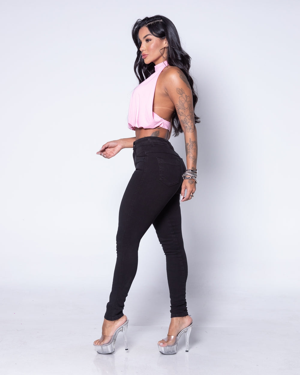 Calça Skinny Lycra Duda
 PRETO