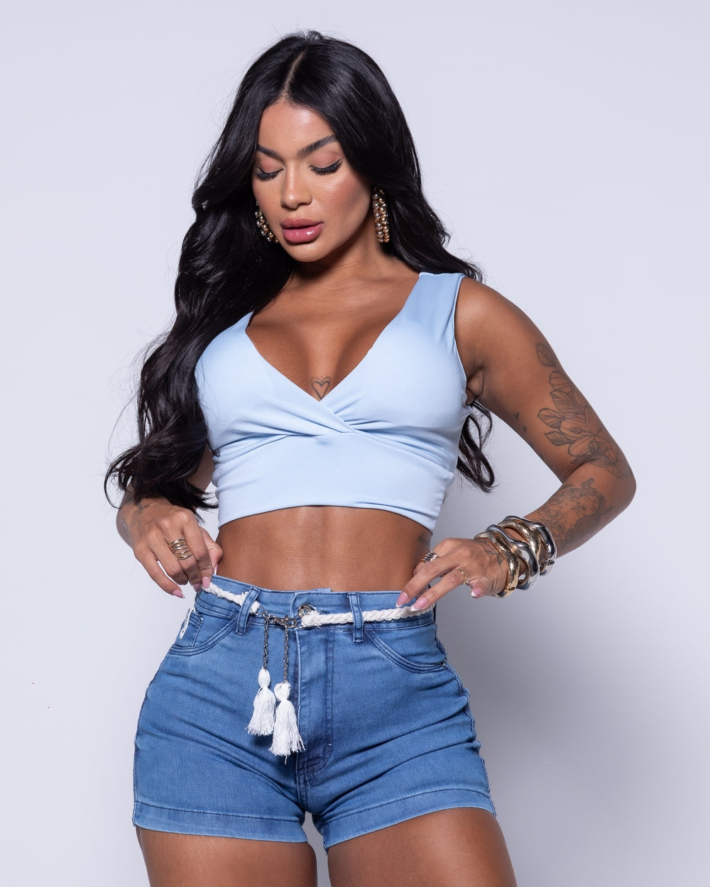 Short Lycra Ananda SKY ESCURO