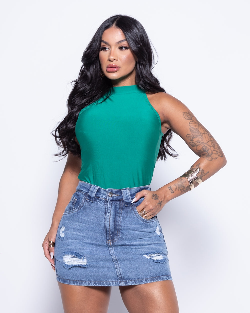 Short Saia Double Jeans Ellen