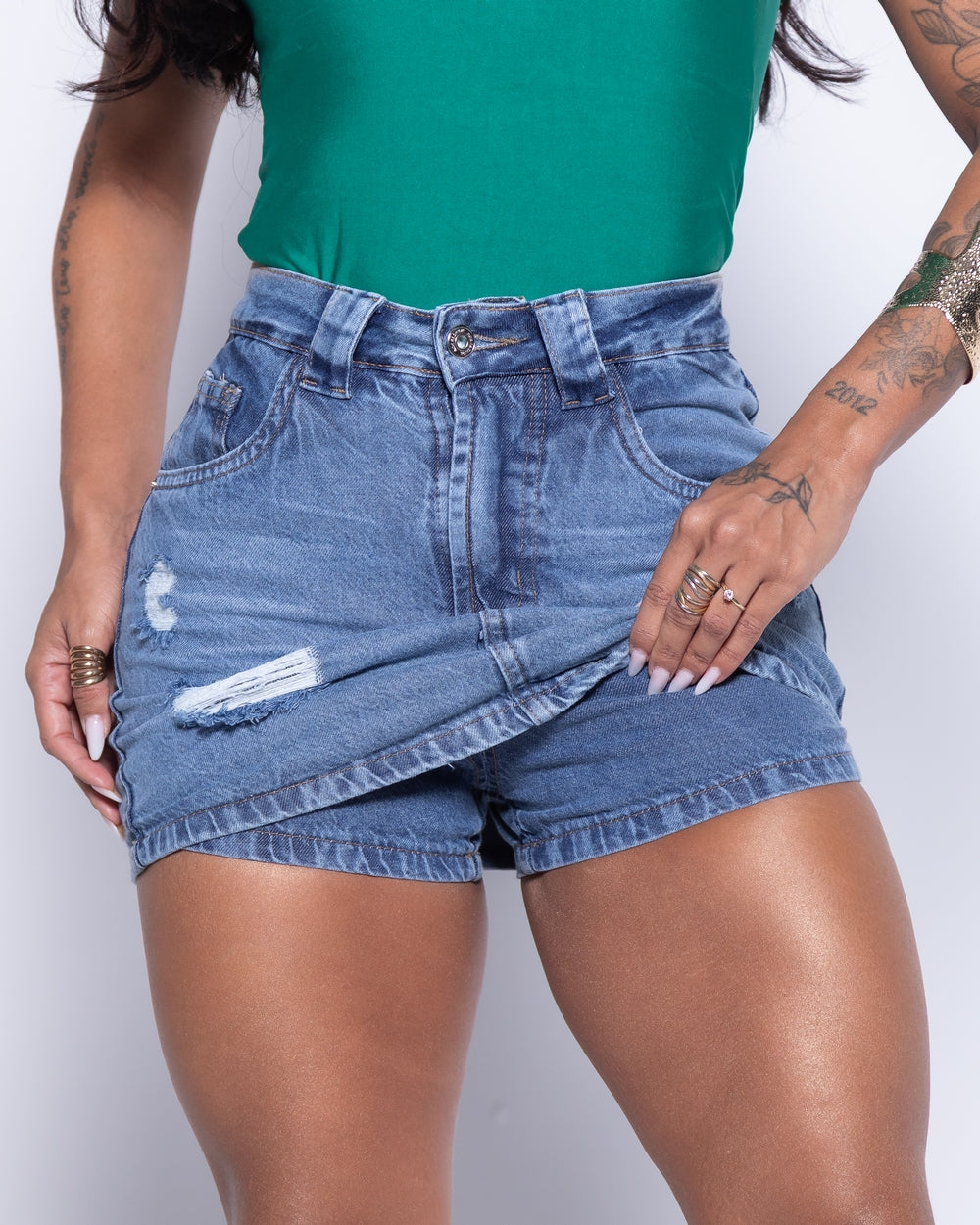 Short Saia Double Jeans Ellen