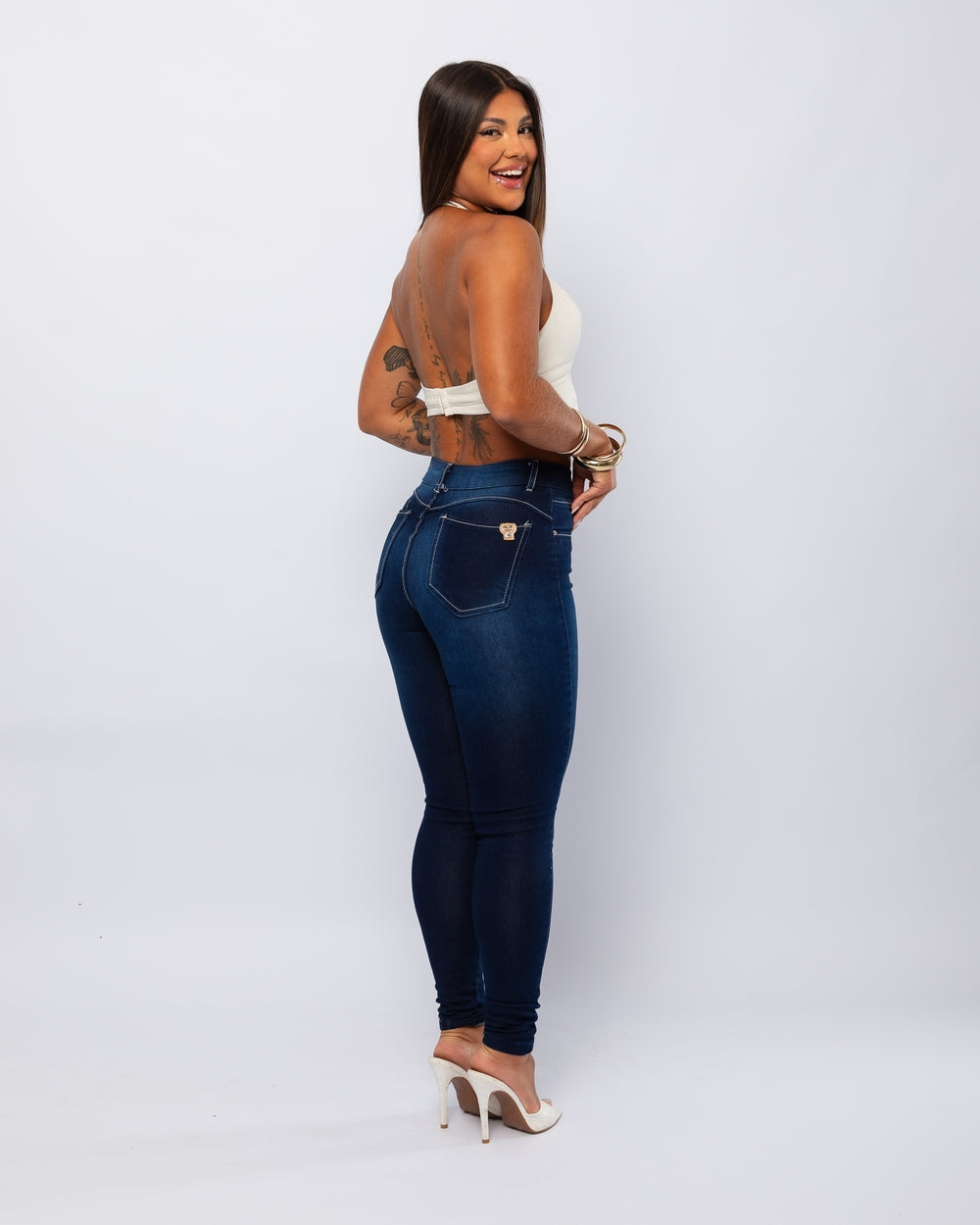 Calça Skinny Lycra Junia