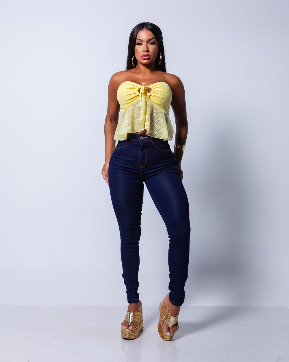 Calça Skinny Lycra Gleiciane
