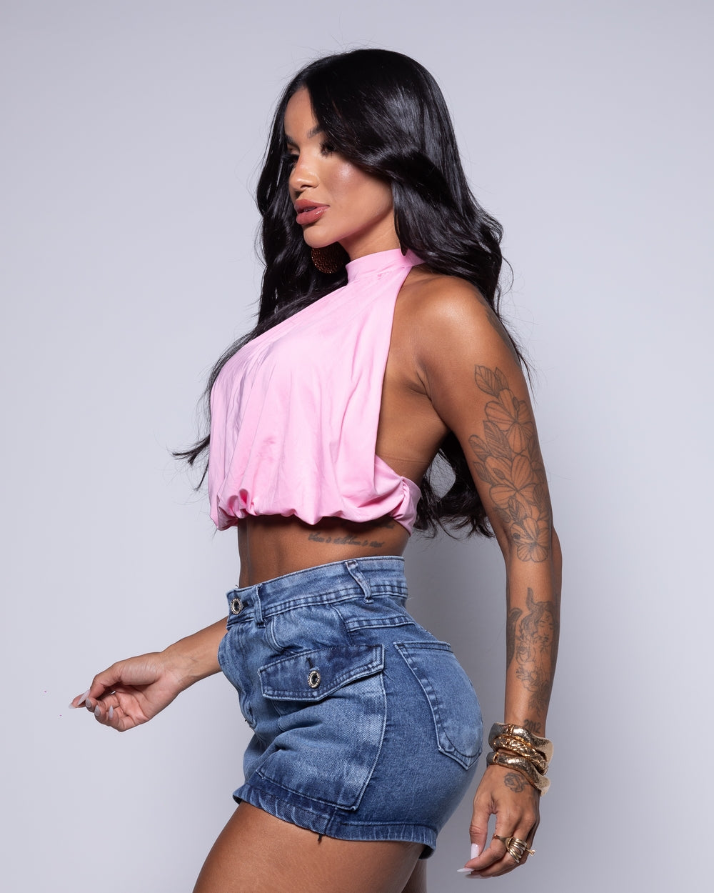 Short Saia Double Jeans Alexia