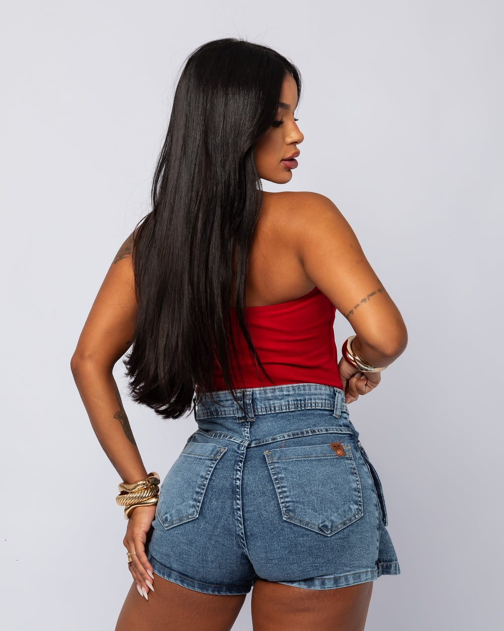 Short Saia Double Jeans Madalena