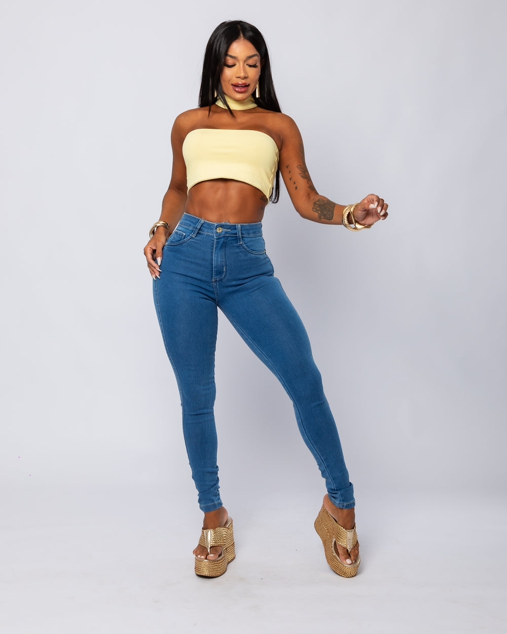 Calça Skinny Lycra Hebe