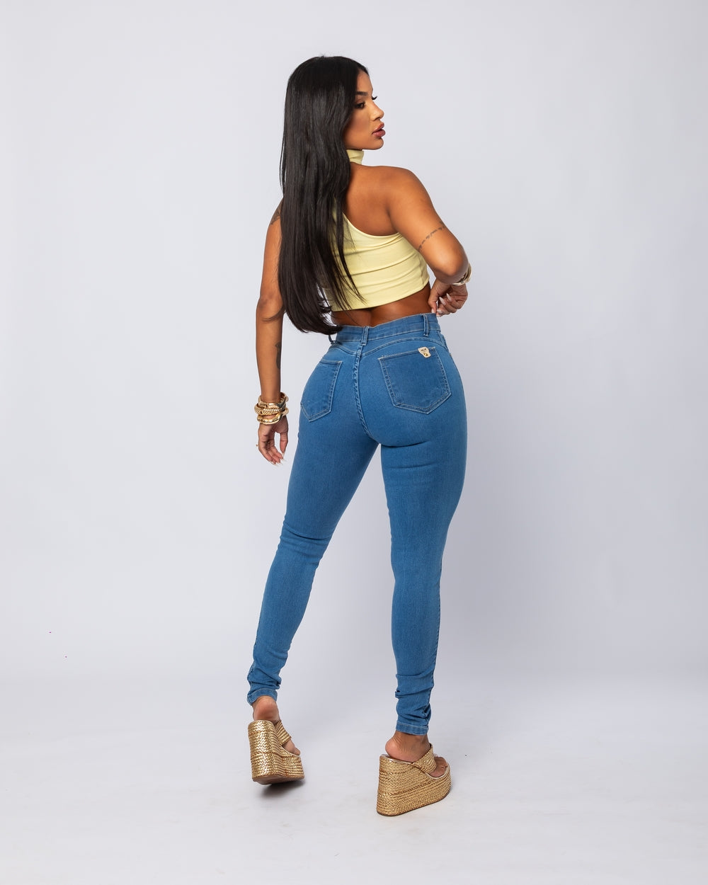 Calça Skinny Lycra Hebe