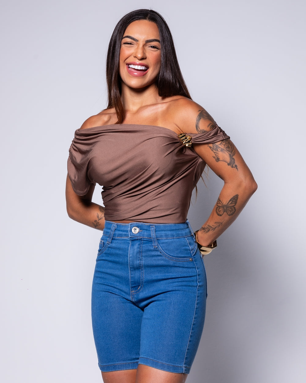 Bermuda Meia Coxa Lycra Tatiana