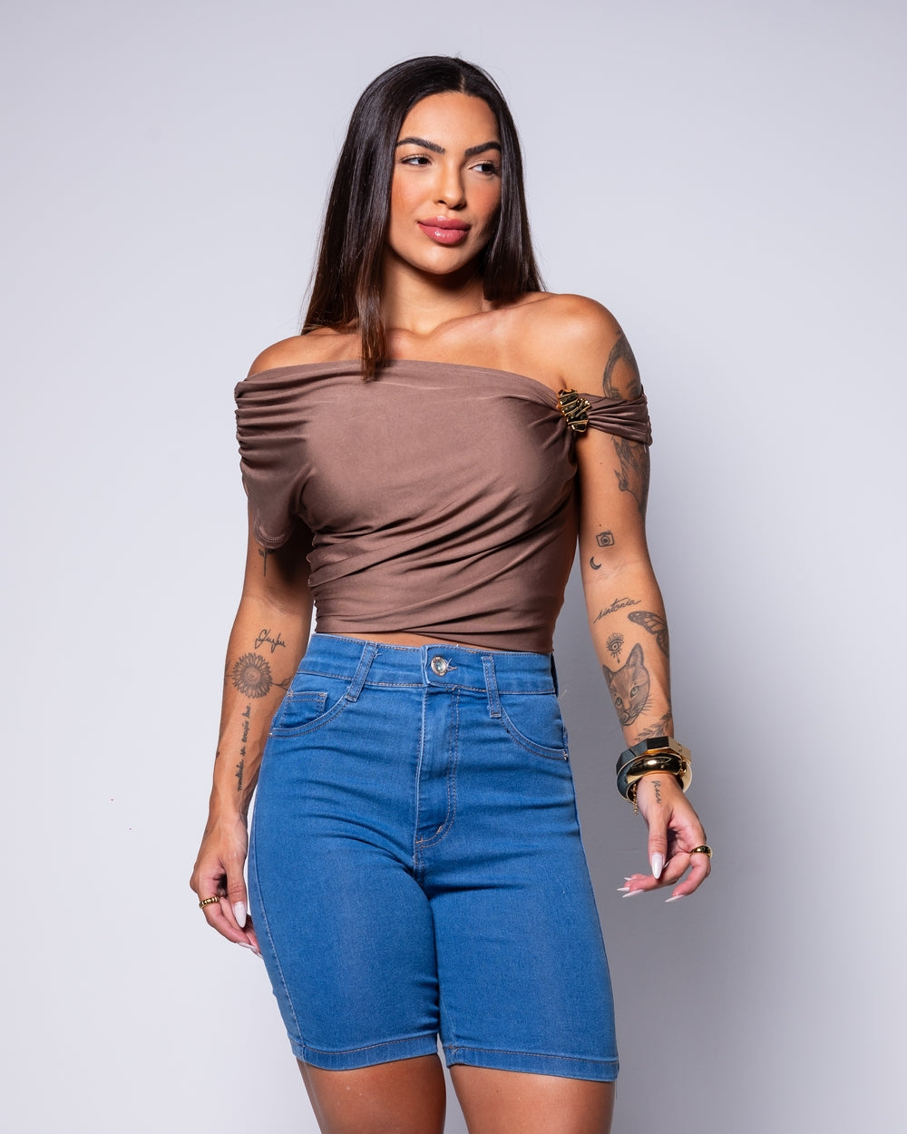 Bermuda Meia Coxa Lycra Tatiana