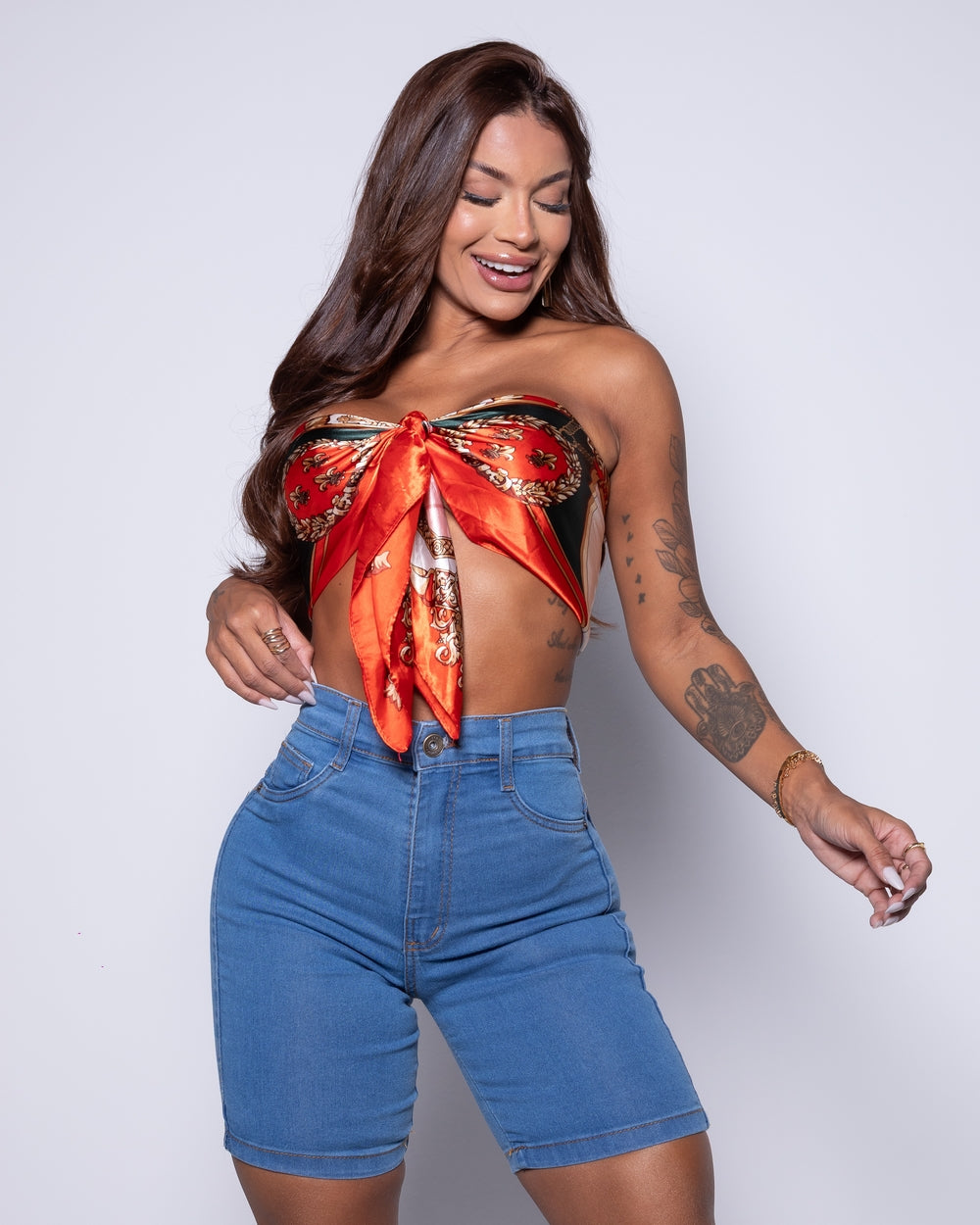 Bermuda Meia Coxa Lycra Rayssa
