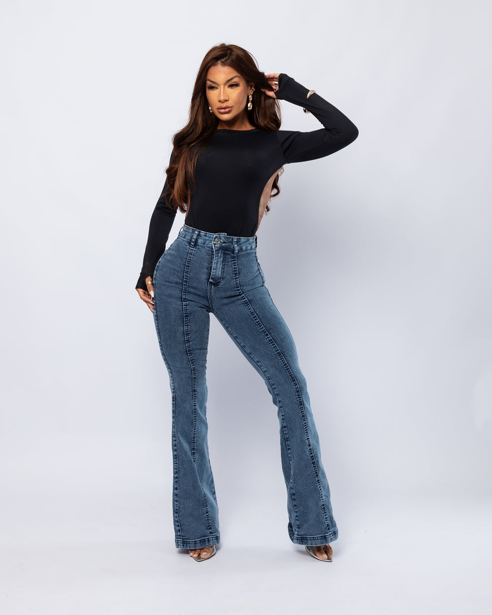 Calça Flare Lycra Fatima