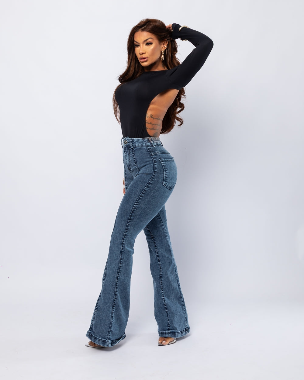 Calça Flare Lycra Fatima
