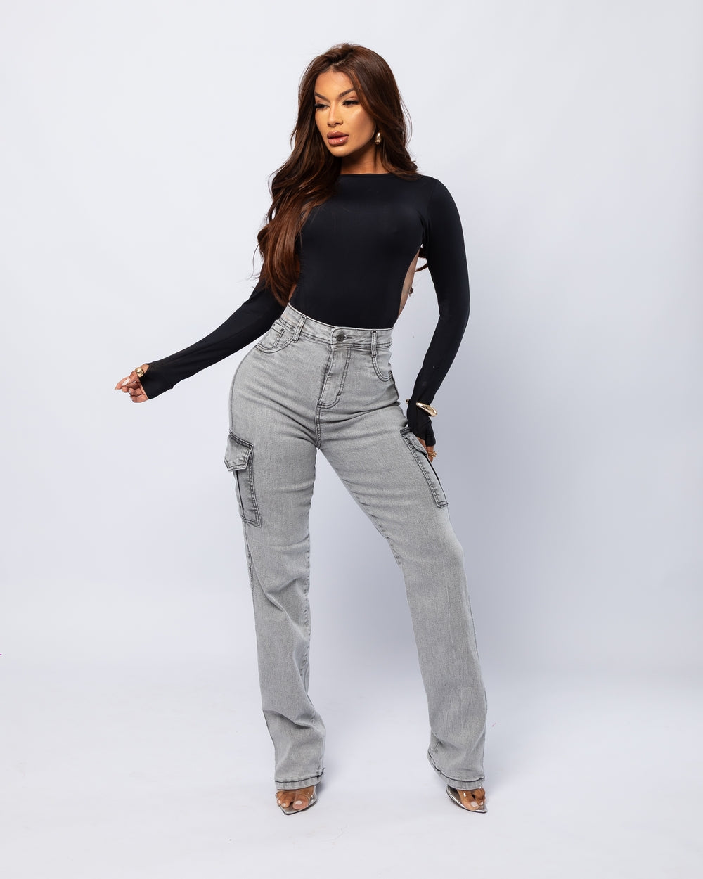 Calça Wide Leg Lycra Carol