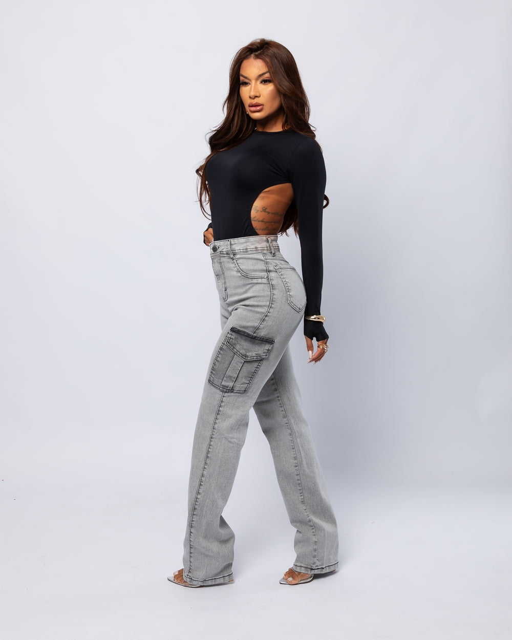 Calça Wide Leg Lycra Carol