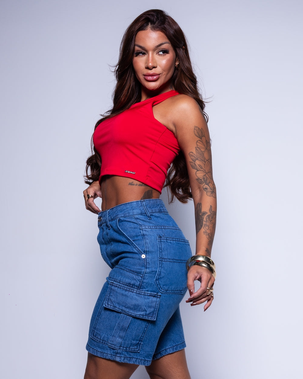 Bermuda Mom Jeans 100% Lua