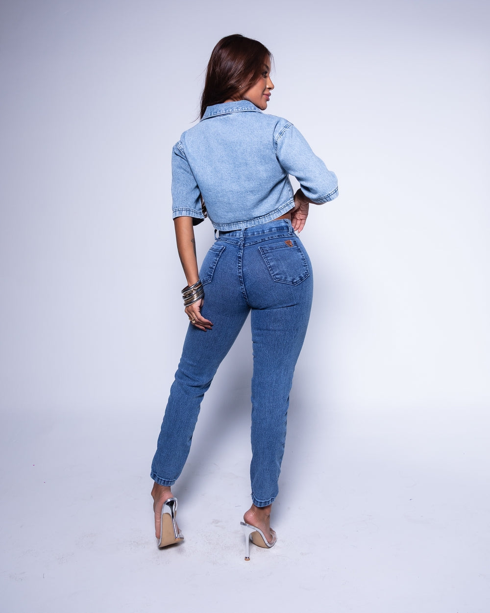 Calça Mom Double Jeans Rayara