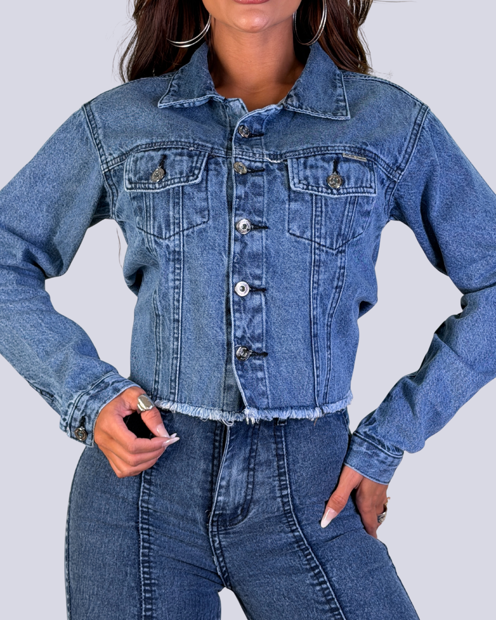 Jaqueta Jeans 100% Carmelita