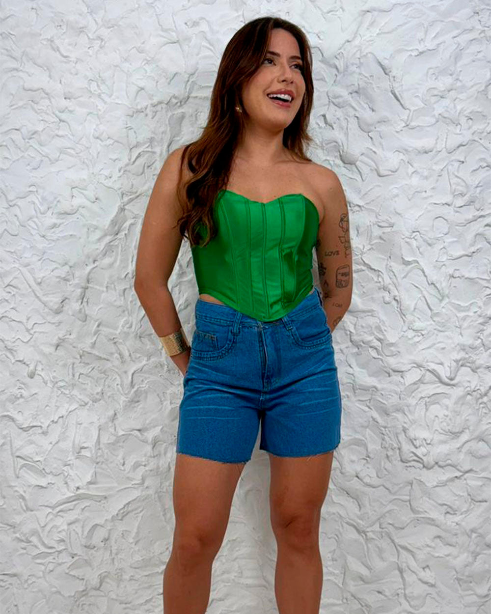 Short Mom Jeans 100% Arlete