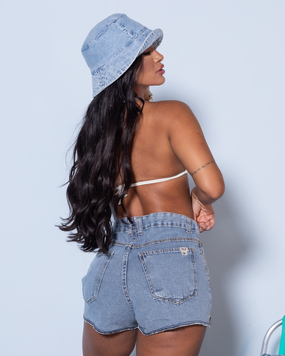 Short Jeans 100% Perola