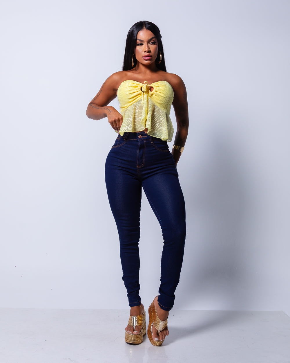 Calça Skinny Lycra Gleiciane
